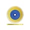Dedeco Sunburst Radial Bristle Discs 6 in X 1/2 in Curved Tc Yellow 80 Grit A/O 1/Unit 1878 - alternate 1